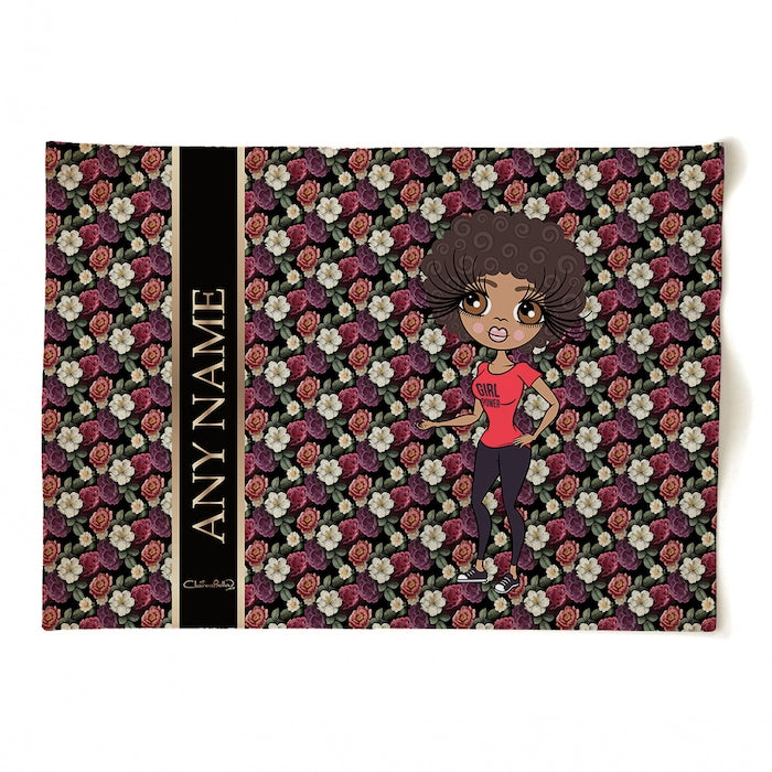ClaireaBella Personalised Floral Tea Towel - Image 1