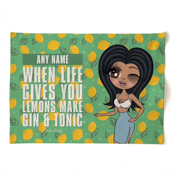 ClaireaBella Personalised Lemons Tea Towel - Image 2