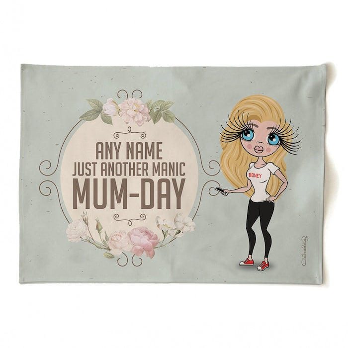 ClaireaBella Personalised Manic MumDay Tea Towel - Image 4