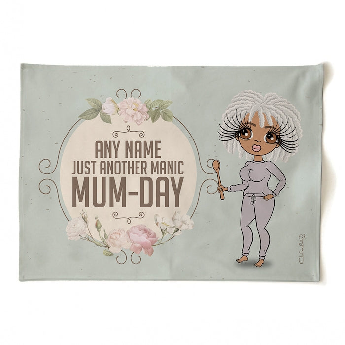ClaireaBella Personalised Manic MumDay Tea Towel - Image 1