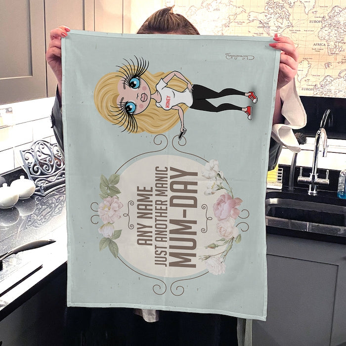 ClaireaBella Personalised Manic MumDay Tea Towel - Image 2