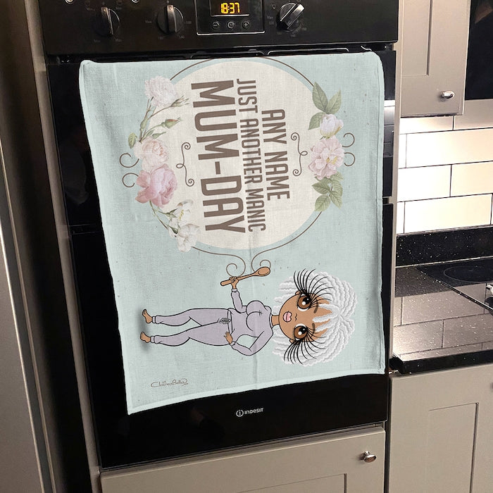 ClaireaBella Personalised Manic MumDay Tea Towel - Image 3
