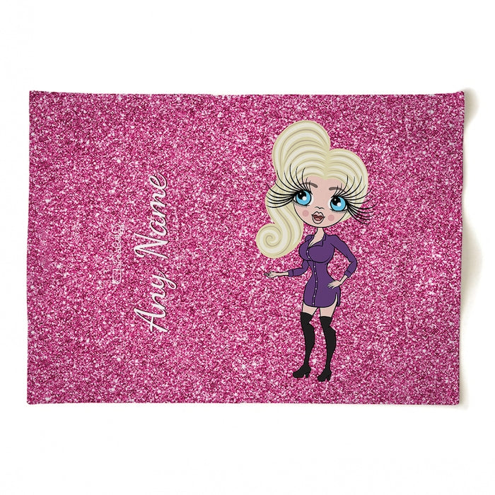ClaireaBella Personalised Pink Glitter Tea Towel - Image 4