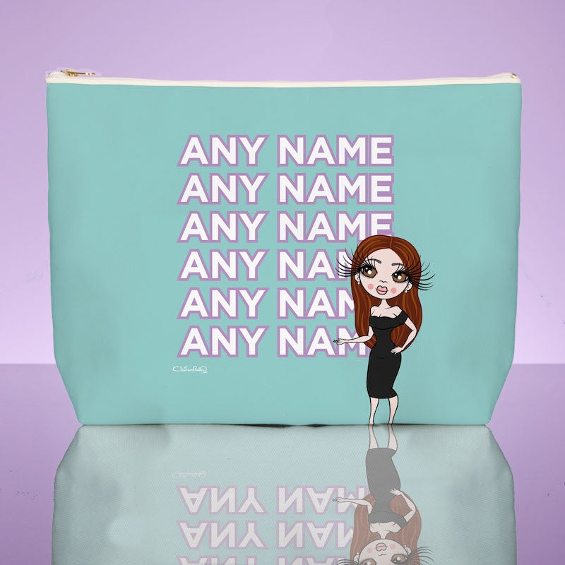 ClaireaBella Turquoise Multiple Name Wash Bag - Image 6