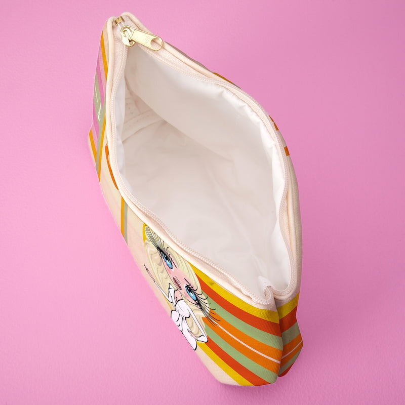 ClaireaBella Personalised Retro Rainbow Wash Bag - Image 2