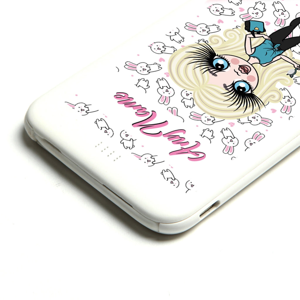 ClaireaBella Girls Bunnies Portable Power Bank - Image 4