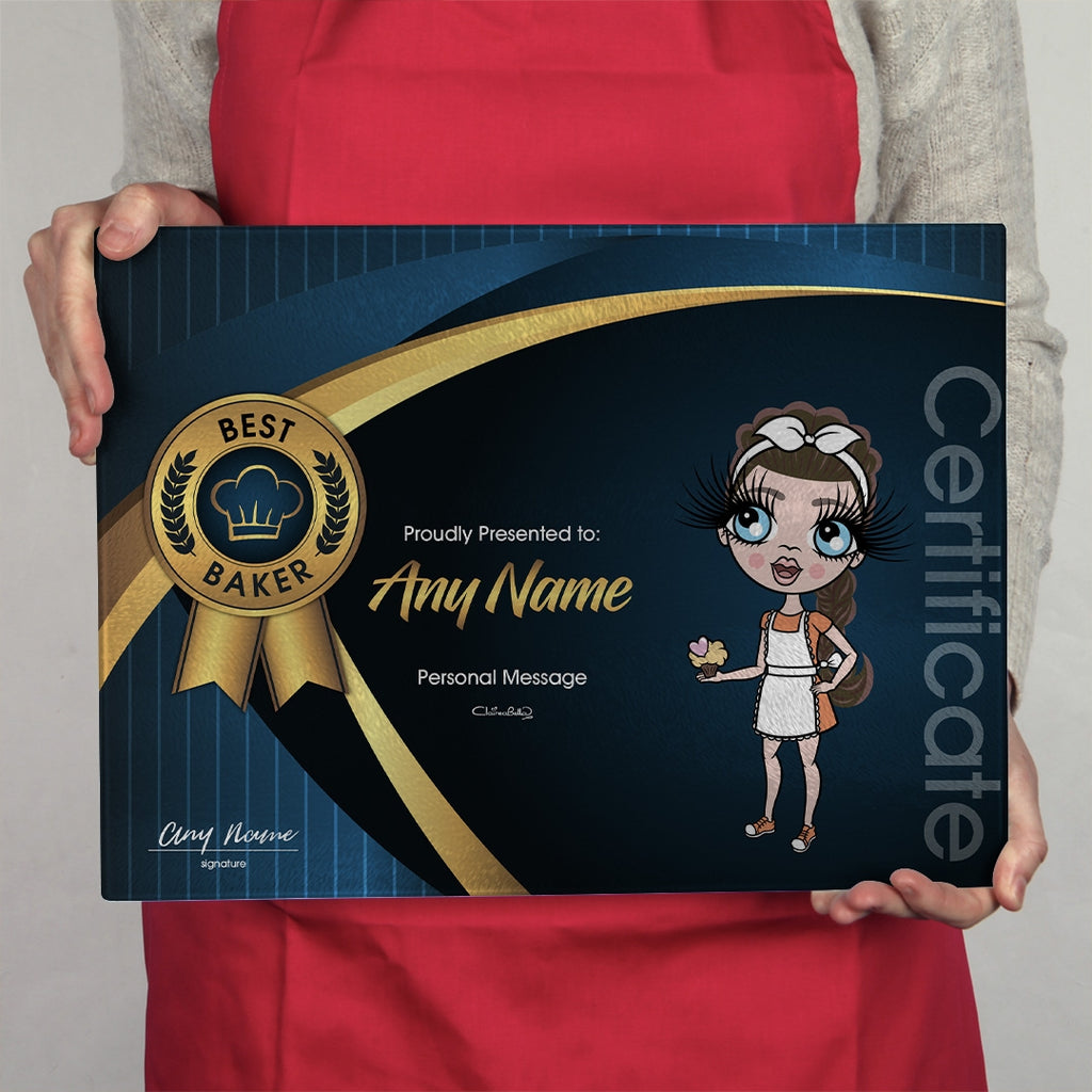 ClaireaBella Girls Glass Chopping Board - Certificate - Image 2