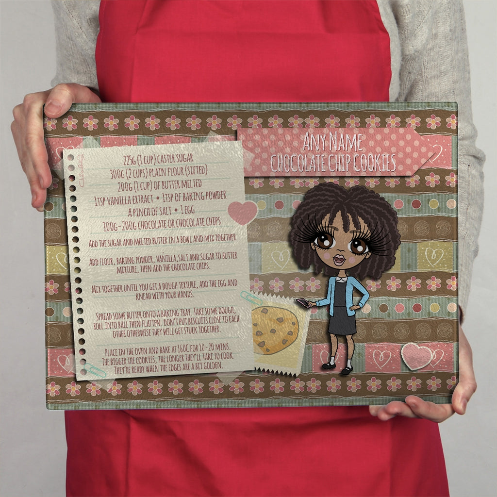 ClaireaBella Girls Landscape Glass Chopping Board - Cookie - Image 4
