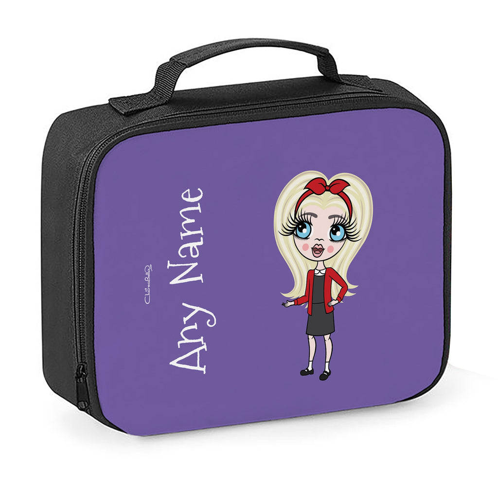 ClaireaBella Girls Purple Cooler Lunch Bag - Image 6