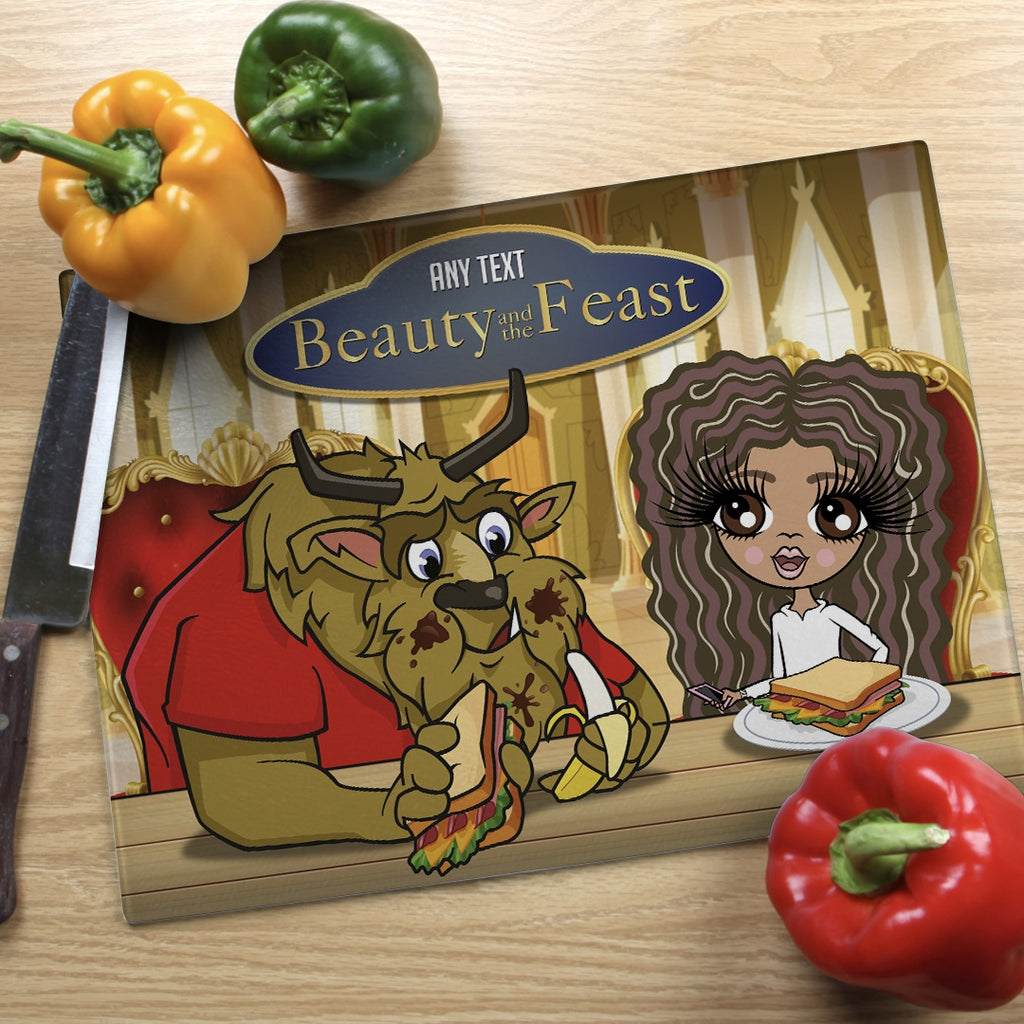 ClaireaBella Girls Landscape Glass Chopping Board - Feast - Image 2