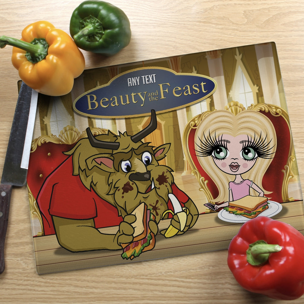 ClaireaBella Girls Landscape Glass Chopping Board - Feast - Image 1