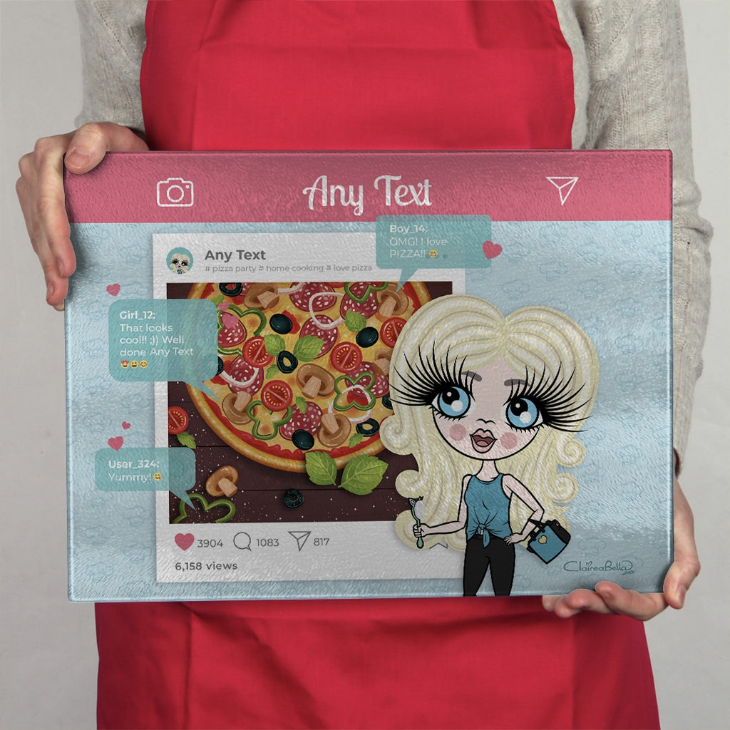 ClaireaBella Girls Landscape Glass Chopping Board - Food Post - Image 3