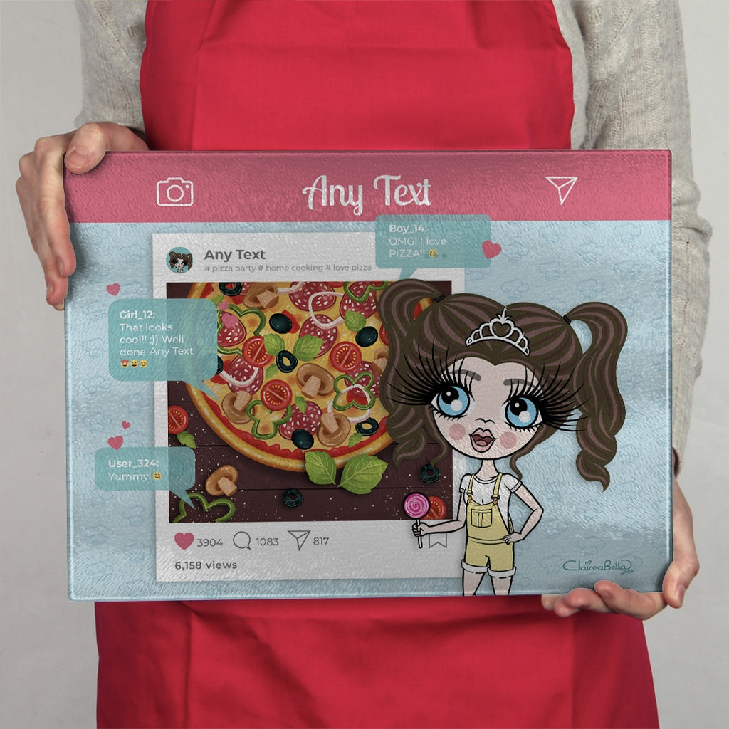 ClaireaBella Girls Landscape Glass Chopping Board - Food Post - Image 5