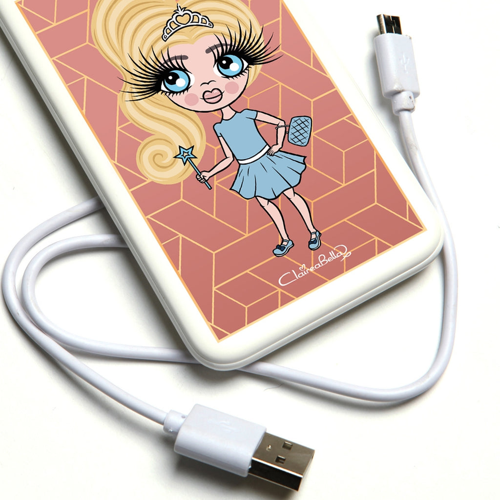 ClaireaBella Girls Geo Print Portable Power Bank - Image 4