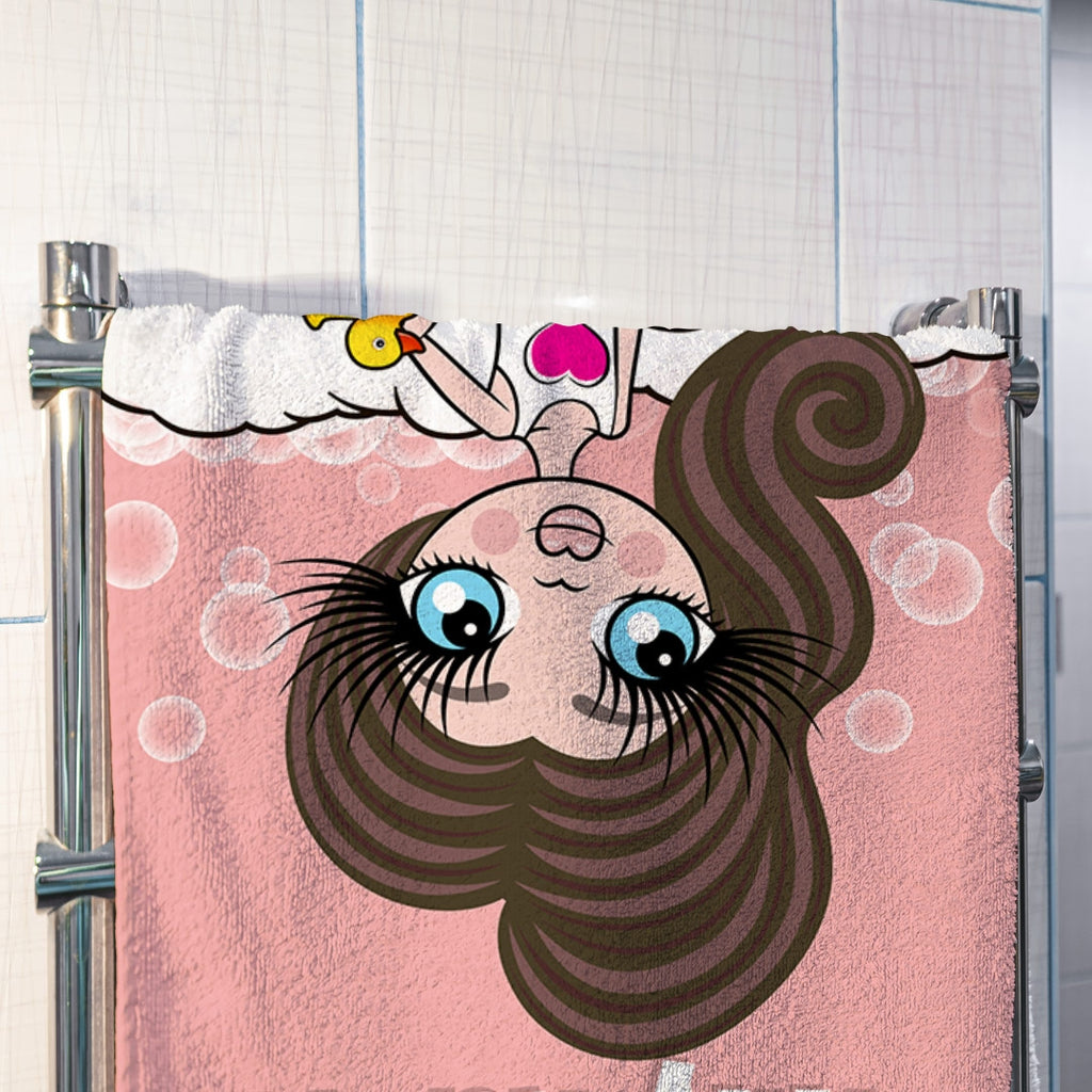 ClaireaBella Girls Bath Time Hand Towel - Image 3