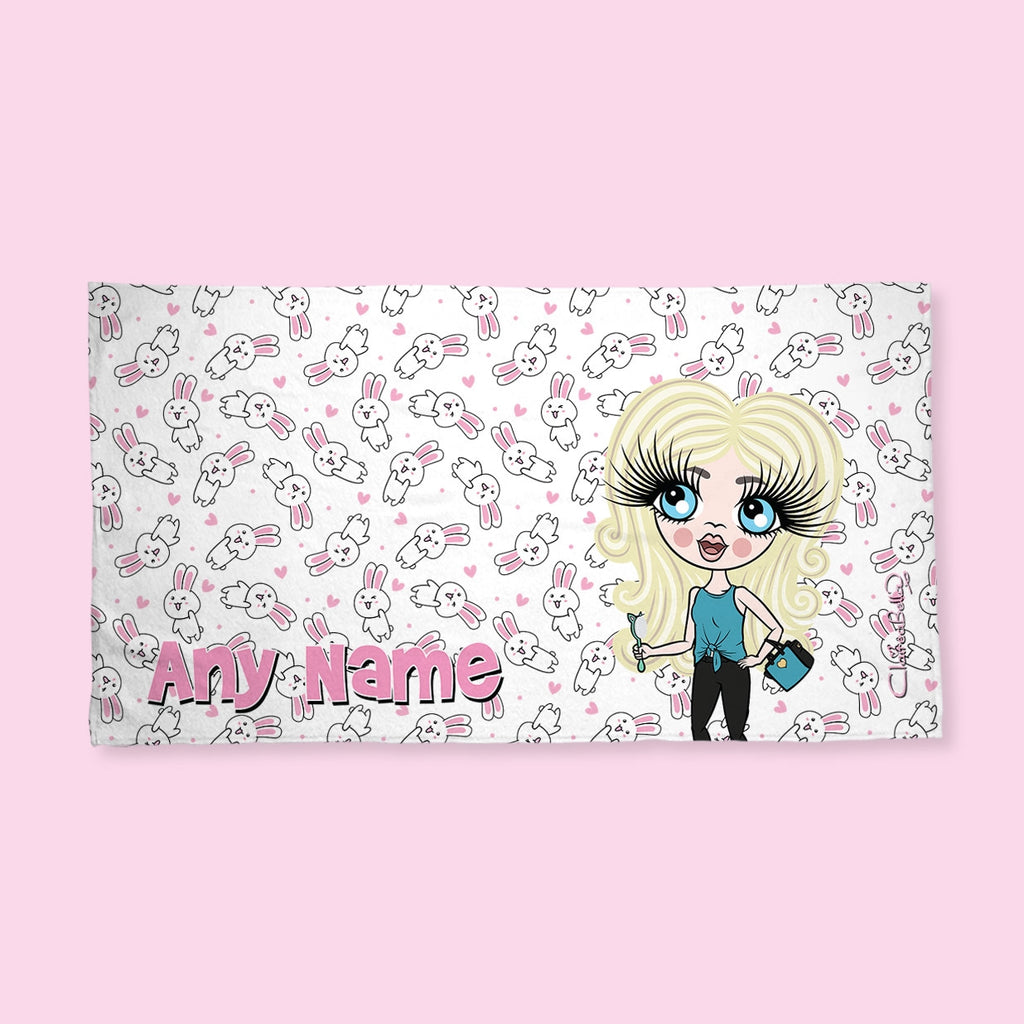ClaireaBella Girls Bunny Hand Towel - Image 4