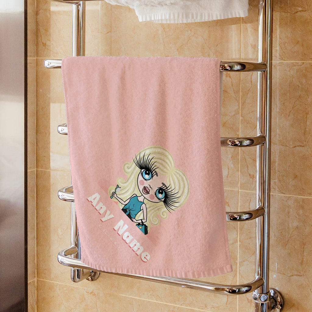 ClaireaBella Girls Corner Print Hand Towel - Image 1