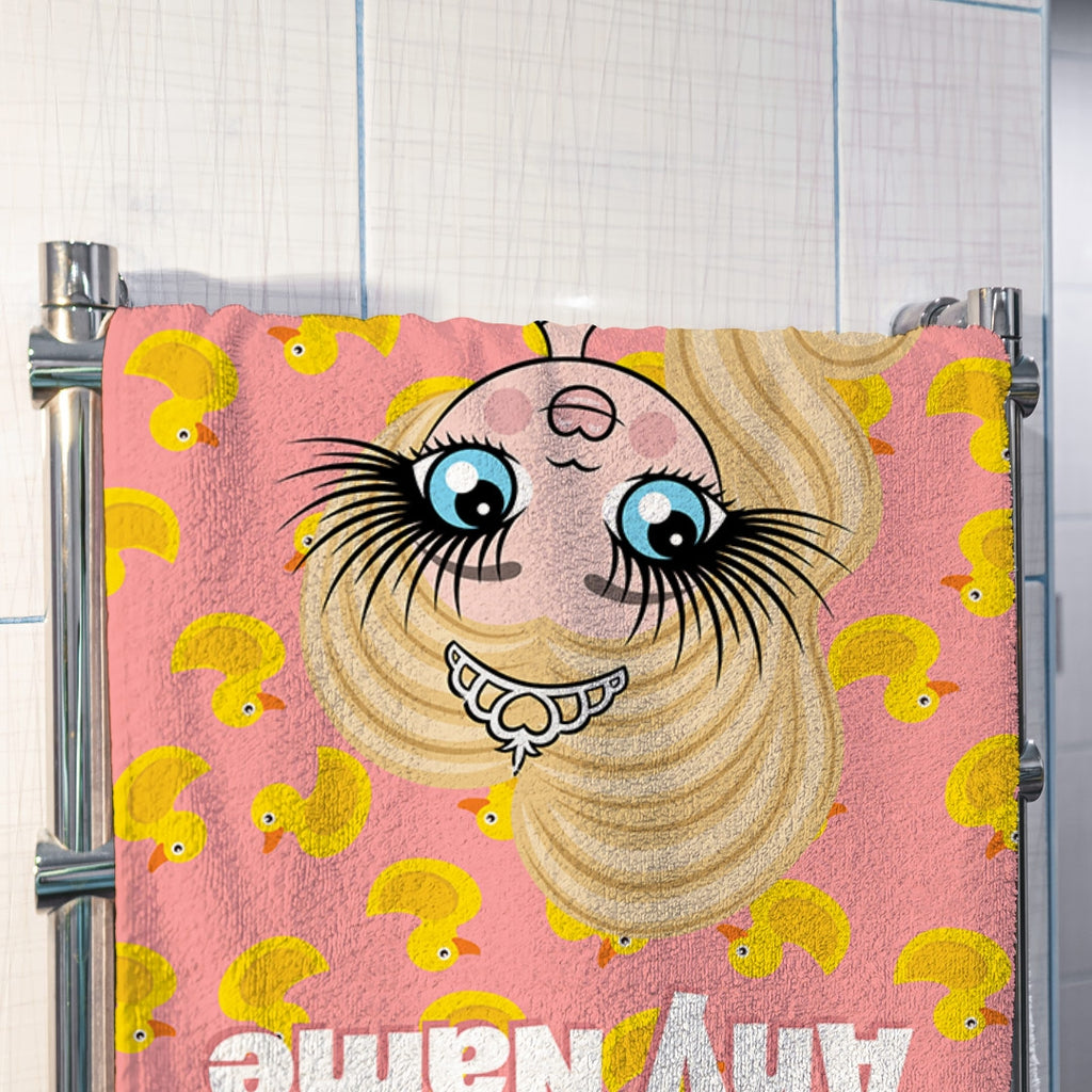 ClaireaBella Girls Duck Print Hand Towel - Image 3