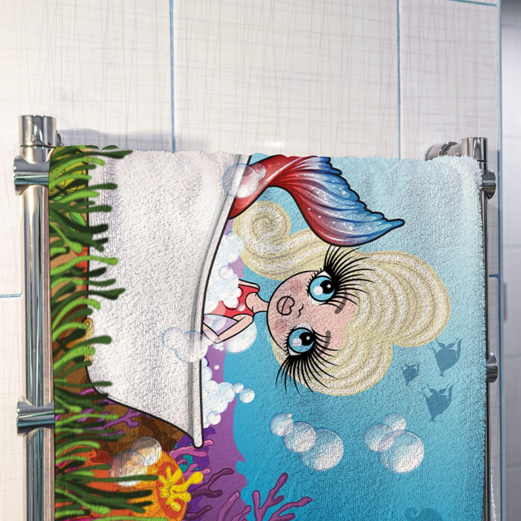 ClaireaBella Girls Mermaid Hand Towel - Image 3