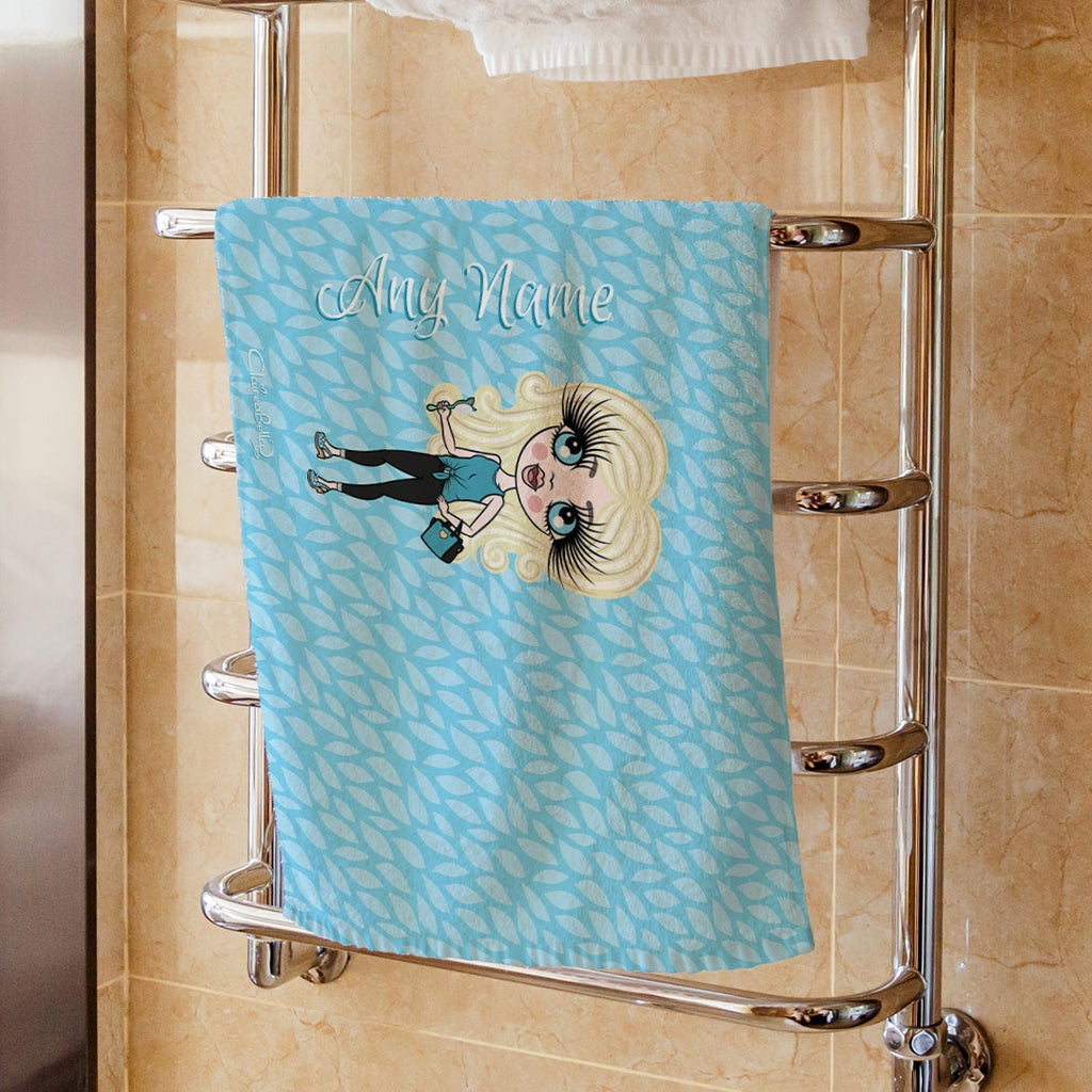 ClaireaBella Girls Blue Hand Towel - Image 1