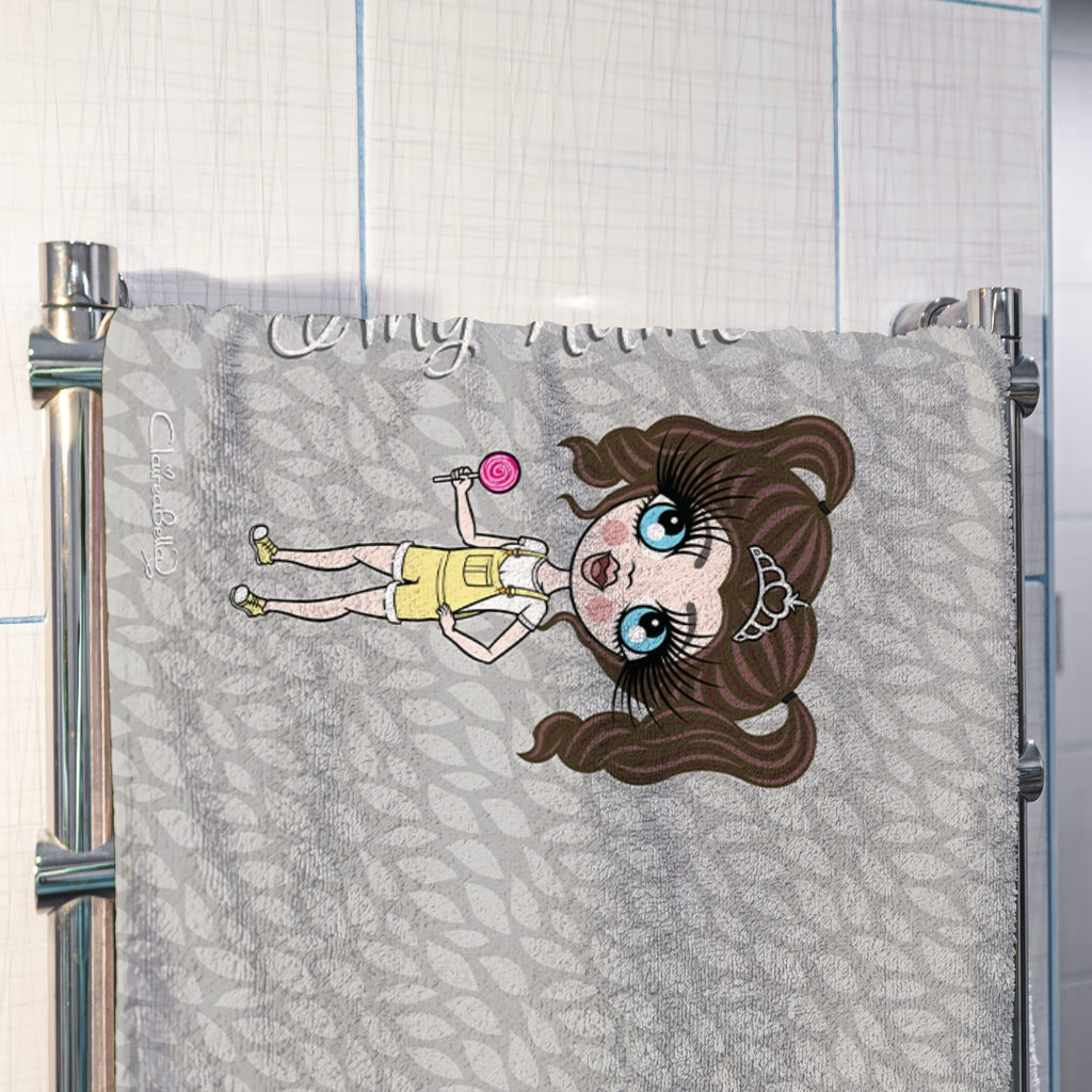ClaireaBella Girls Grey Hand Towel - Image 3