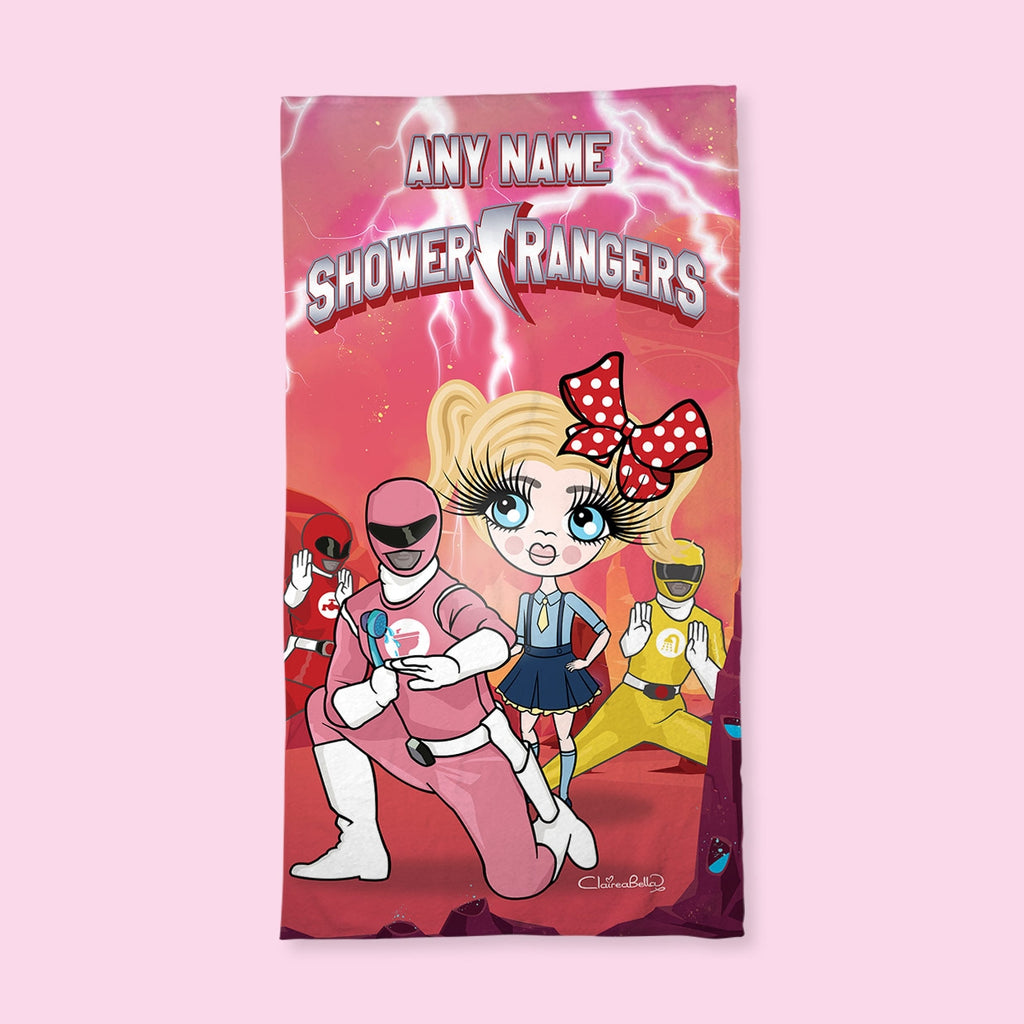 ClaireaBella Girls Shower Rangers Hand Towel - Image 2