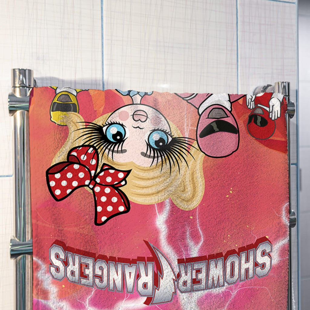 ClaireaBella Girls Shower Rangers Hand Towel - Image 3