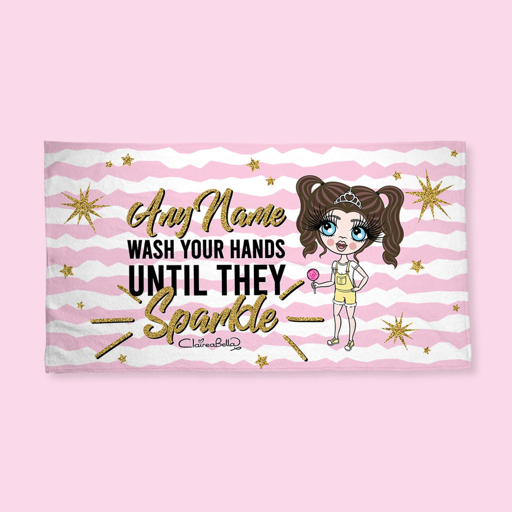 ClaireaBella Girls Sparkle Hand Towel - Image 2