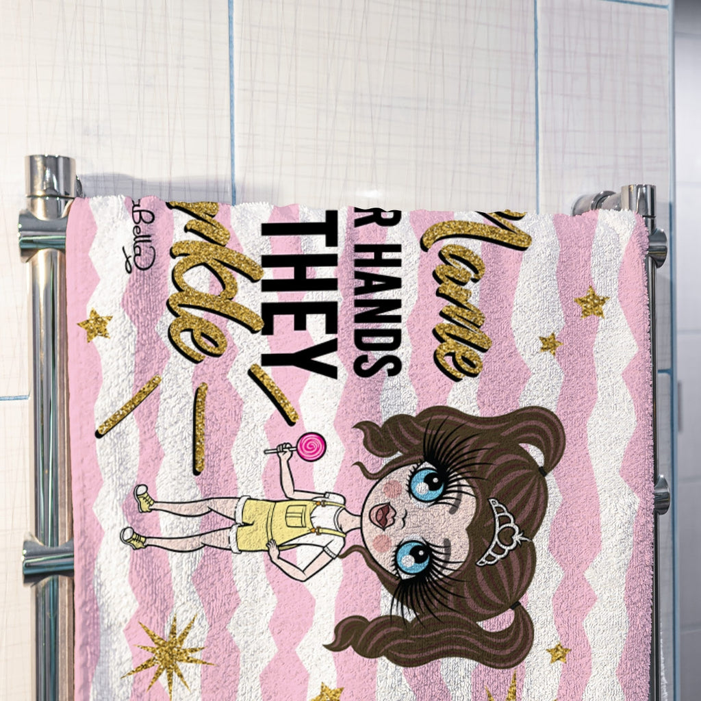 ClaireaBella Girls Sparkle Hand Towel - Image 4