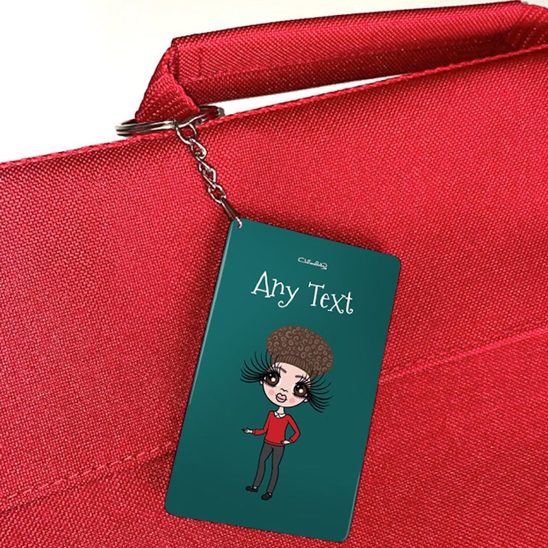 ClaireaBella Girls Personalised Green Keyring - Image 2