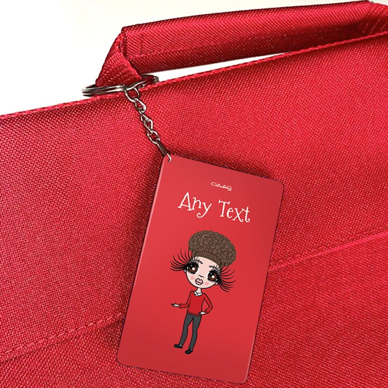 ClaireaBella Girls Personalised Red Keyring - Image 4