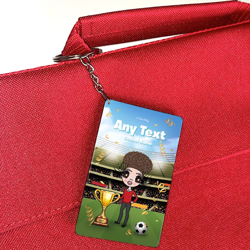 ClaireaBella Girls Personalised Football Champ Keyring - Image 3