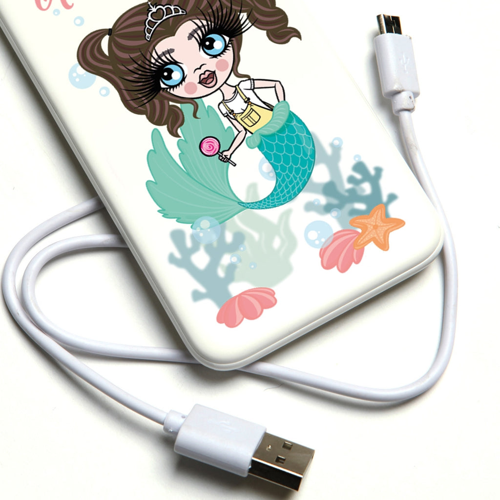 ClaireaBella Girls Mermaid Portable Power Bank - Image 3
