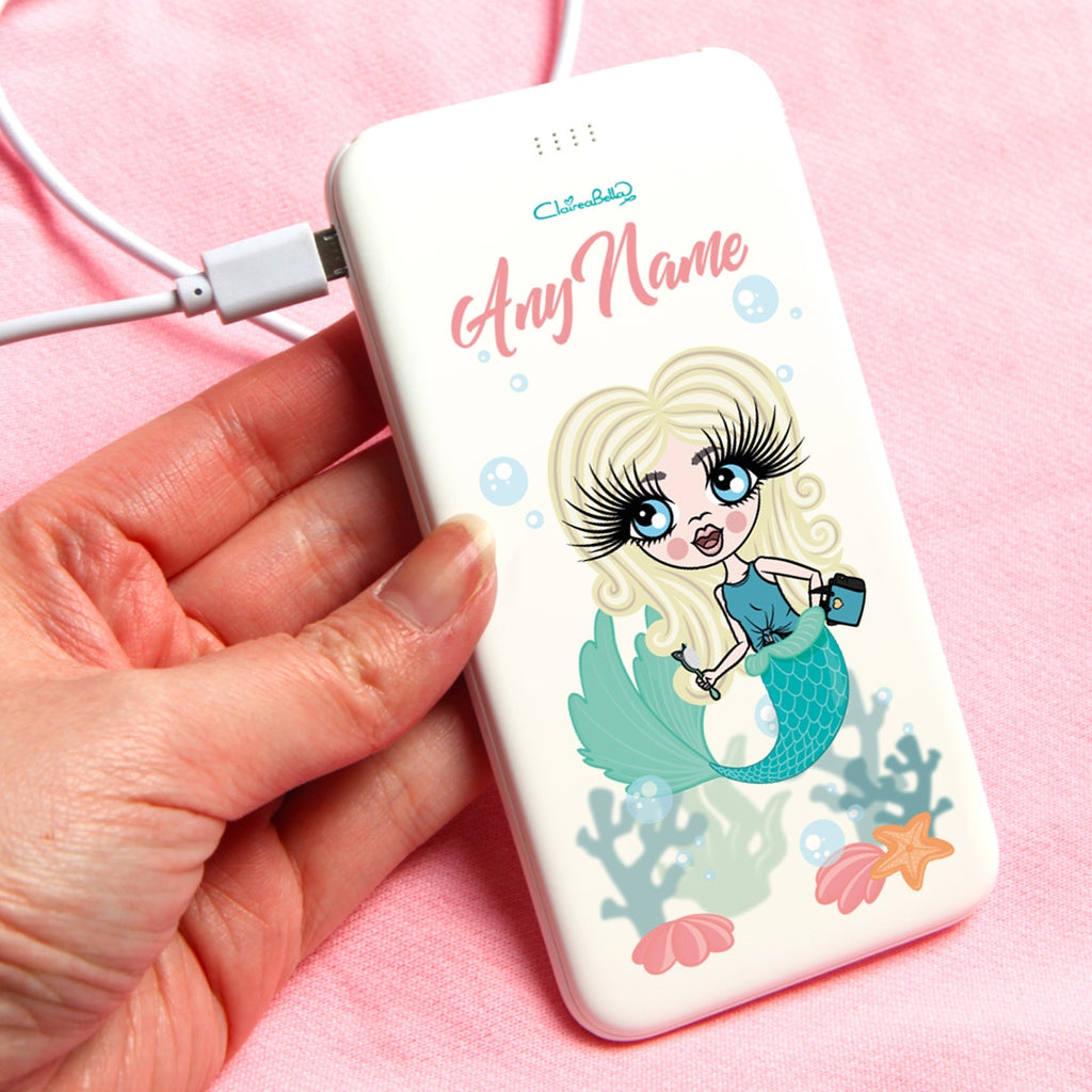ClaireaBella Girls Mermaid Portable Power Bank - Image 1