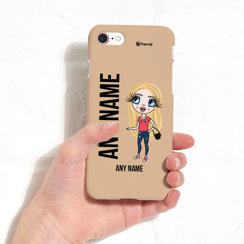 ClaireaBella Girls Personalised Nude Phone Case - Image 4
