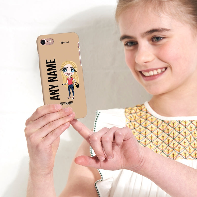 ClaireaBella Girls Personalised Nude Phone Case - Image 6