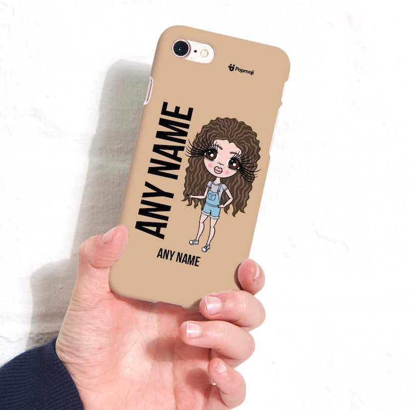 ClaireaBella Girls Personalised Nude Phone Case - Image 1
