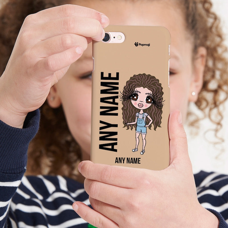 ClaireaBella Girls Personalised Nude Phone Case - Image 3