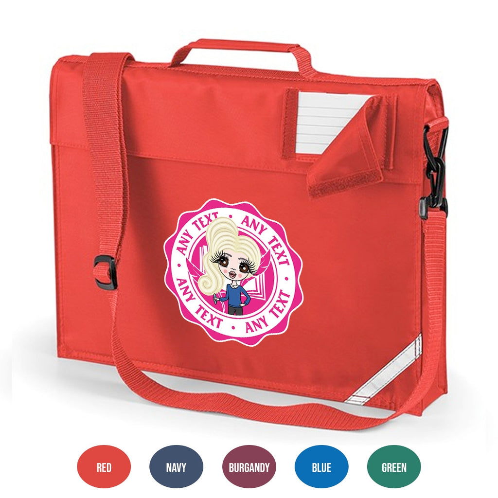 ClaireaBella Girls Premium Personalised School Stamp Book Bag - Image 1