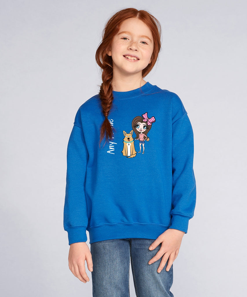 ClaireaBella Girls and Pet Dog Sweatshirt - Image 2