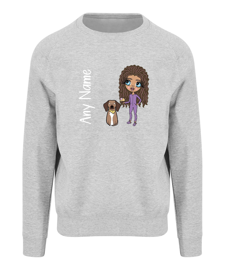 ClaireaBella Girls and Pet Dog Sweatshirt - Image 1