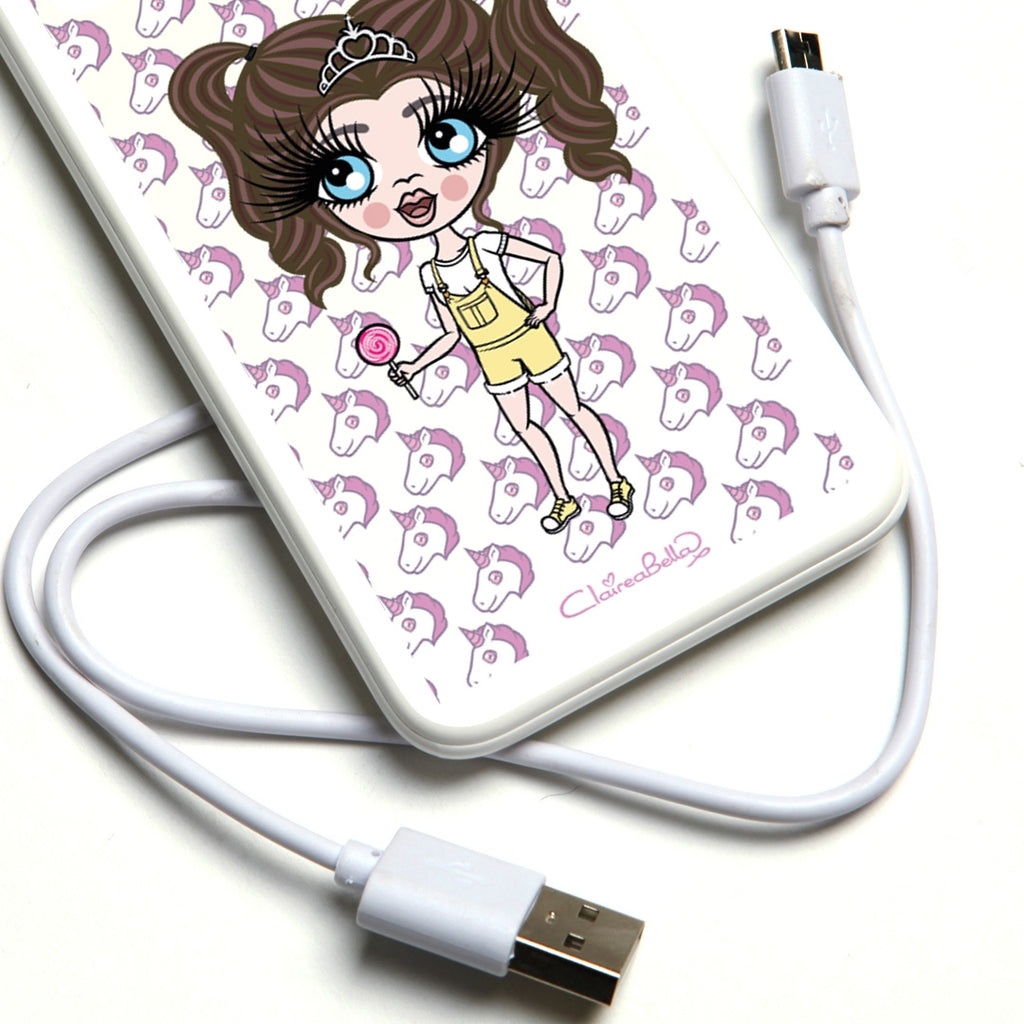 ClaireaBella Girls Unicorn Emoji Portable Power Bank - Image 2