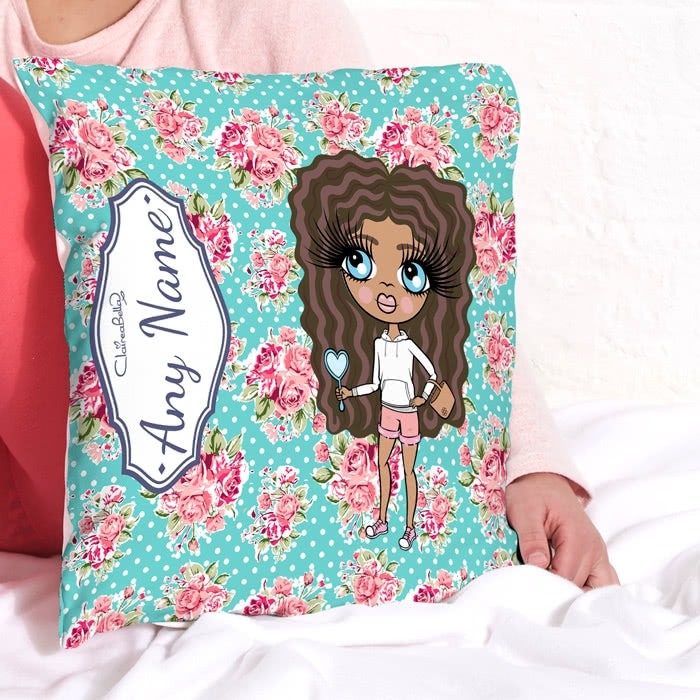 ClaireaBella Girls Square Cushion - Rose - Image 1