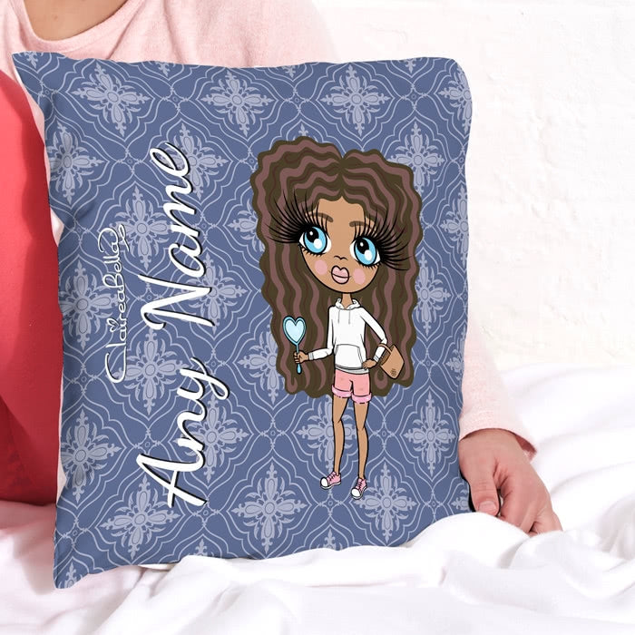 ClaireaBella Girls Square Cushion - Navy - Image 2