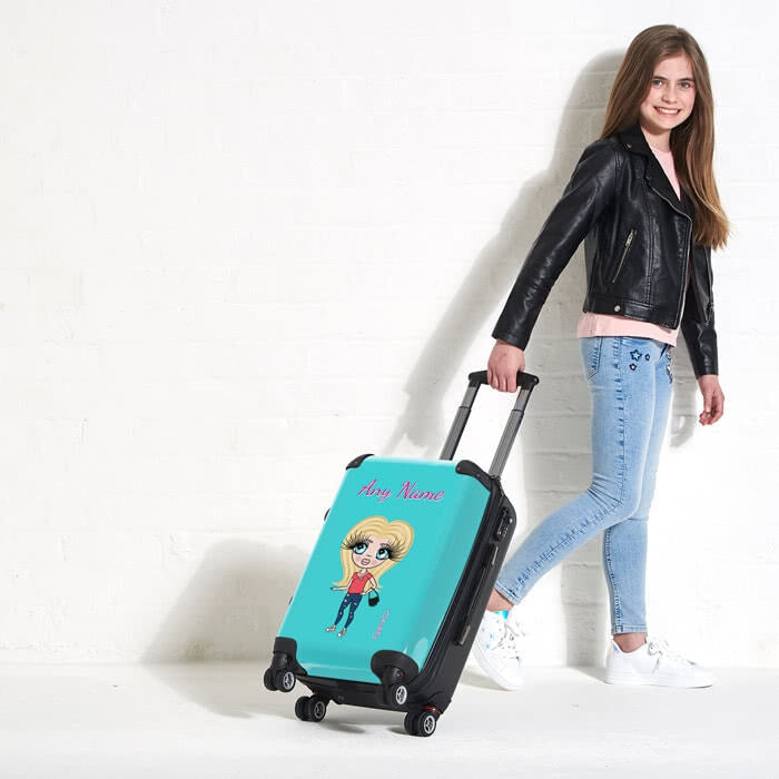 ClaireaBella Girls Turquoise Suitcase - Image 5