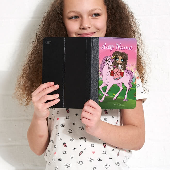 ClaireaBella Girls Unicorn Love iPad Case - Image 1