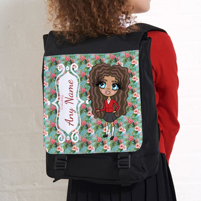 ClaireaBella Girls Hula Print Large Backpack - Image 3