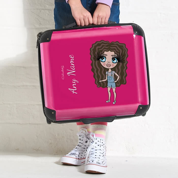 ClaireaBella Girls Hot Pink Weekend Suitcase - Image 2