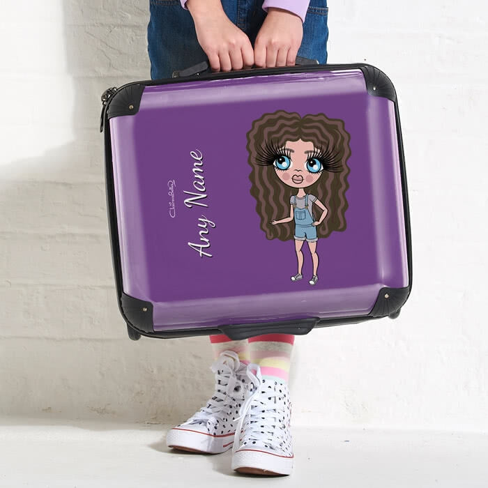 ClaireaBella Girls Purple Weekend Suitcase - Image 2