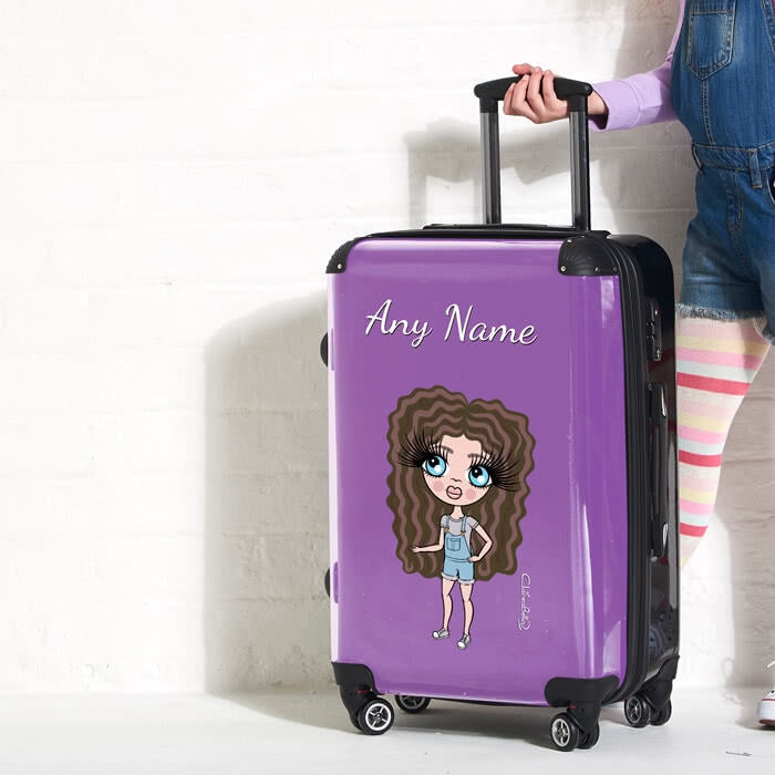 ClaireaBella Girls Purple Suitcase - Image 3